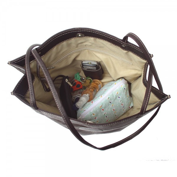 Piel Leather Medium Market Bag Assorted Colors Piel