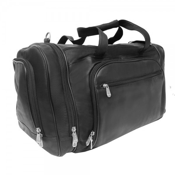 Piel Leather Multi Compartment Duffel Bag Assorted Colors Piel