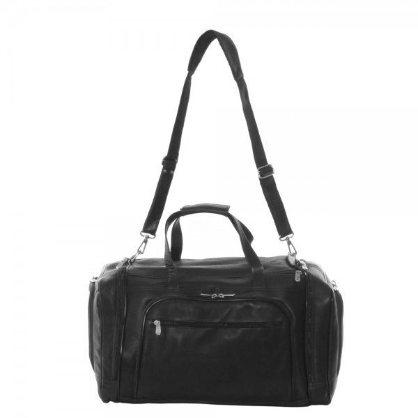 Piel Leather Multi Compartment Duffel Bag Assorted Colors Piel