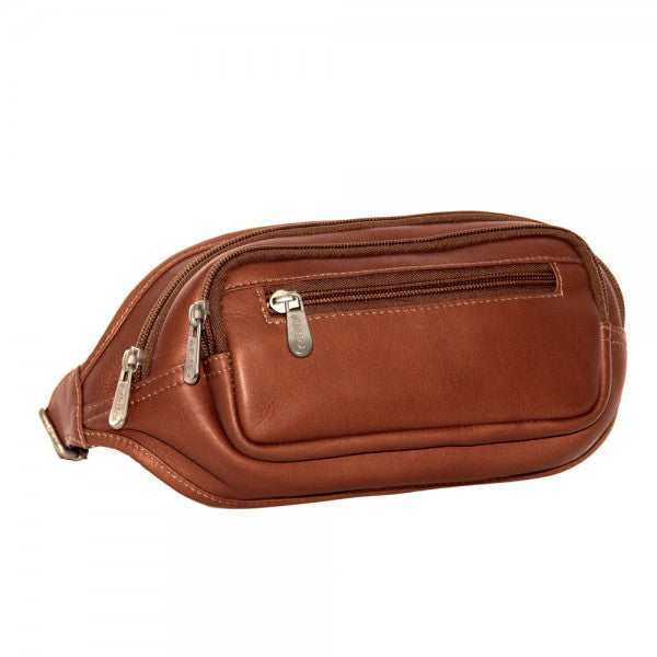 Piel Leather Multi Zip Oval Waist Bag - Main Image