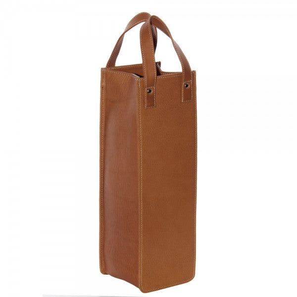 Piel Leather Single Wine Tote Piel