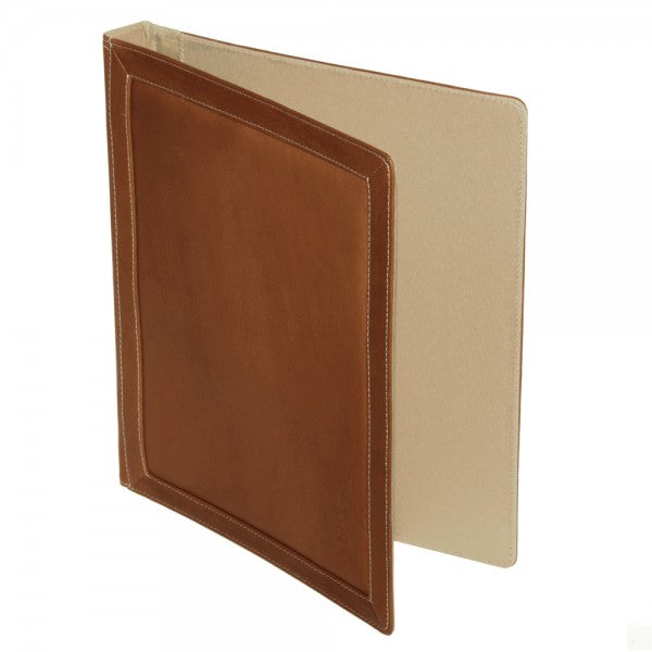 Piel Leather Three Ring Binder Folder Assorted Colors Piel