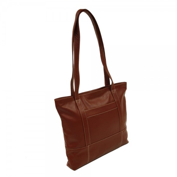 Piel Leather Top Zip Tote Bag Piel