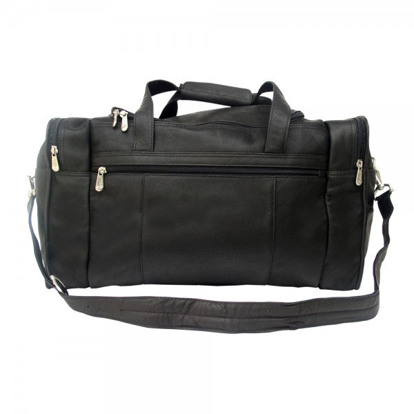 Piel Leather Travel Duffel with Side Pockets Assorted Colors Piel