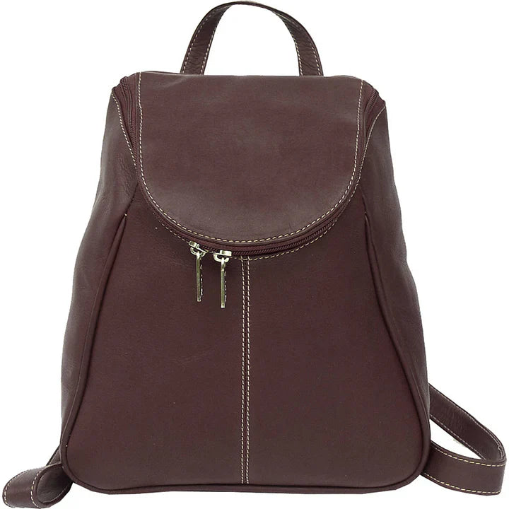 Piel Leather U Zip Backpack Assorted Colors Piel
