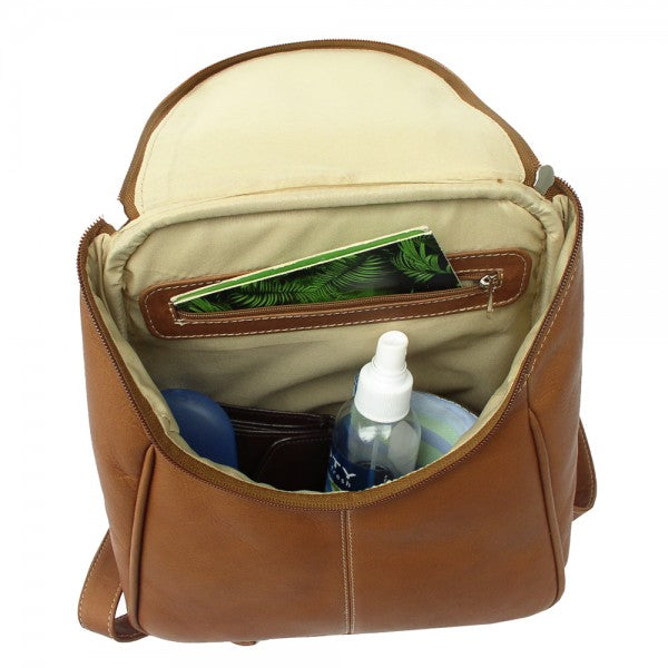 Piel Leather U Zip Backpack Assorted Colors Piel