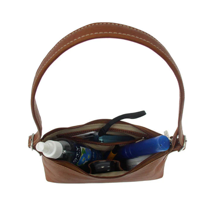 Piel Leather Woman's Mini Shoulder Bag Assorted Colors Piel