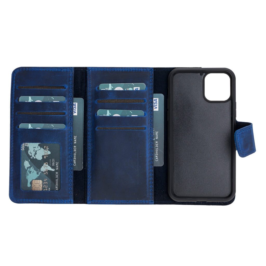 Santa iPhone 11 Pro Leather Detachable Wallet Case Mizuri Leather
