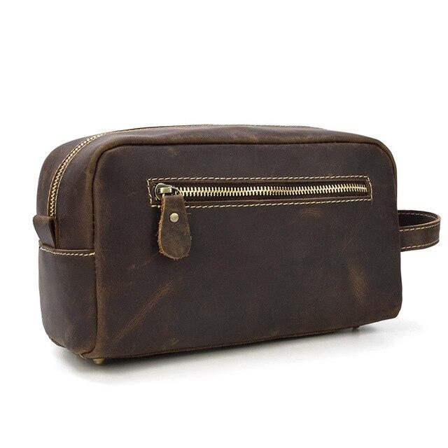 The Wanderer Toiletry Bag | Genuine Leather Toiletry Bag STEEL HORSE LEATHER