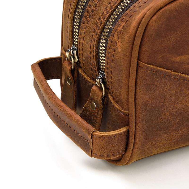 The Nomad Toiletry Bag | Genuine Leather Travel Toiletry Bag STEEL HORSE LEATHER