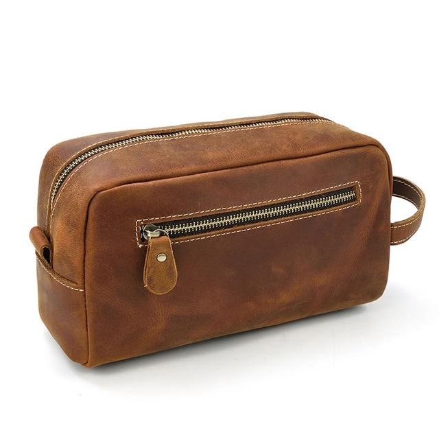 The Wanderer Toiletry Bag | Genuine Leather Toiletry Bag STEEL HORSE LEATHER