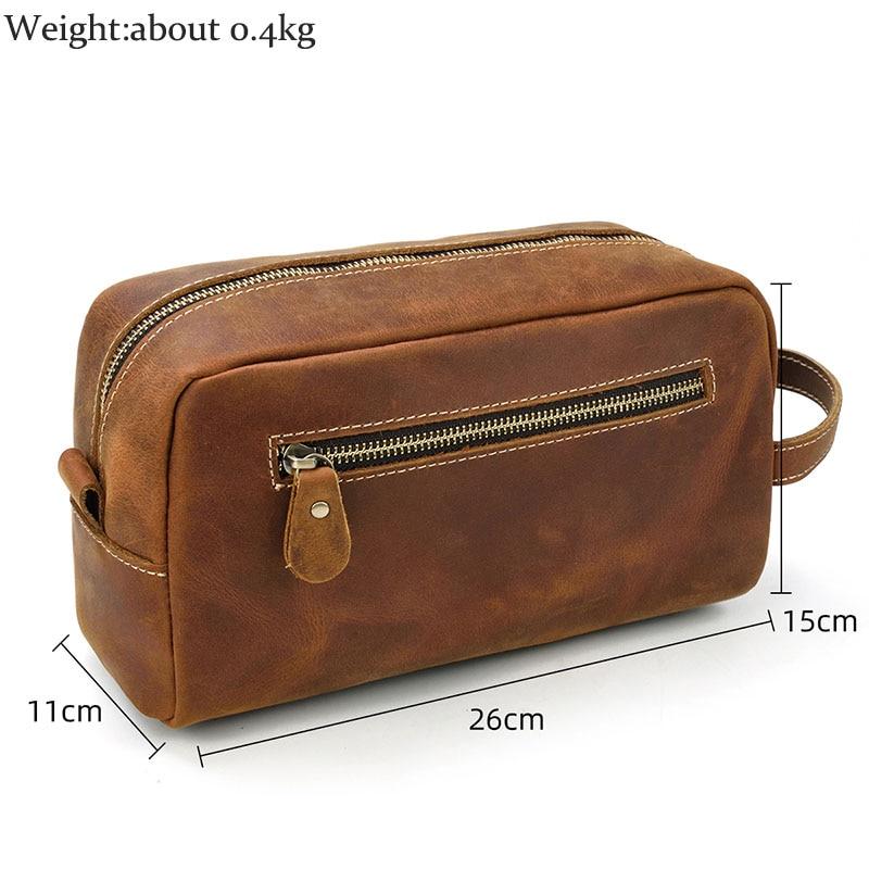 The Wanderer Toiletry Bag | Genuine Leather Toiletry Bag STEEL HORSE LEATHER