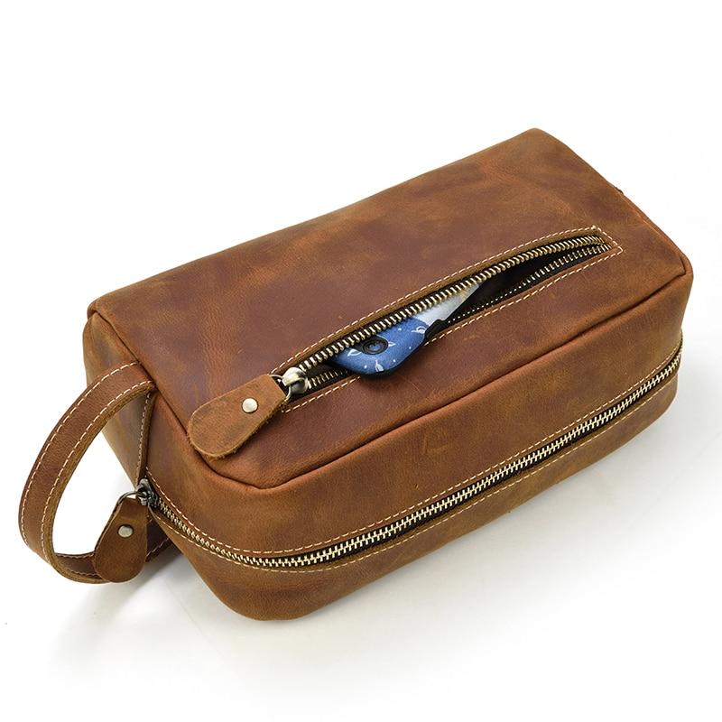The Wanderer Toiletry Bag | Genuine Leather Toiletry Bag STEEL HORSE LEATHER
