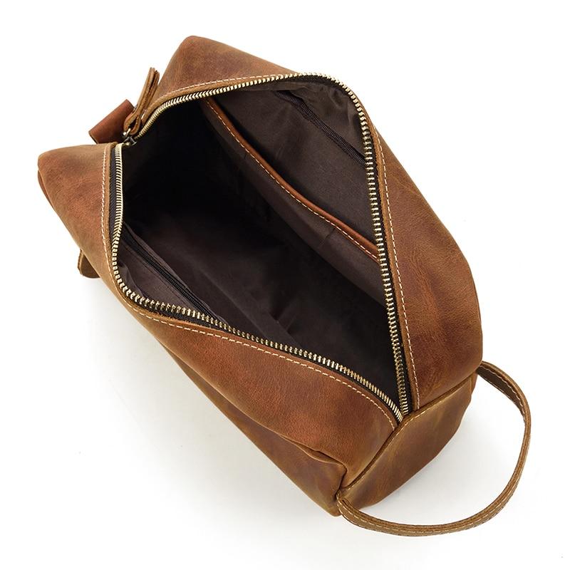 The Wanderer Toiletry Bag | Genuine Leather Toiletry Bag STEEL HORSE LEATHER