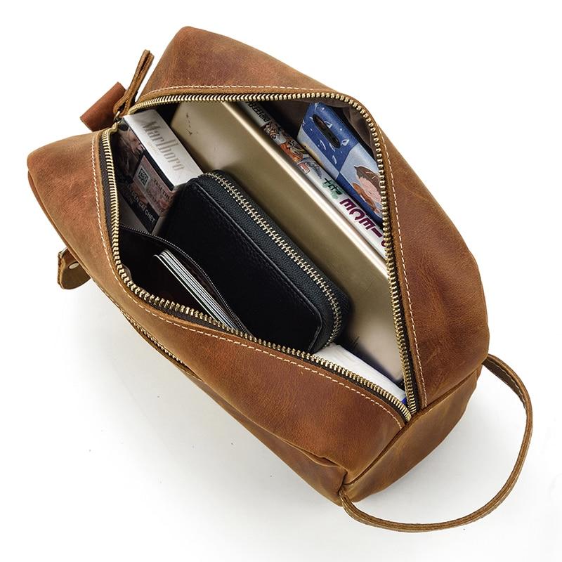 The Wanderer Toiletry Bag | Genuine Leather Toiletry Bag STEEL HORSE LEATHER