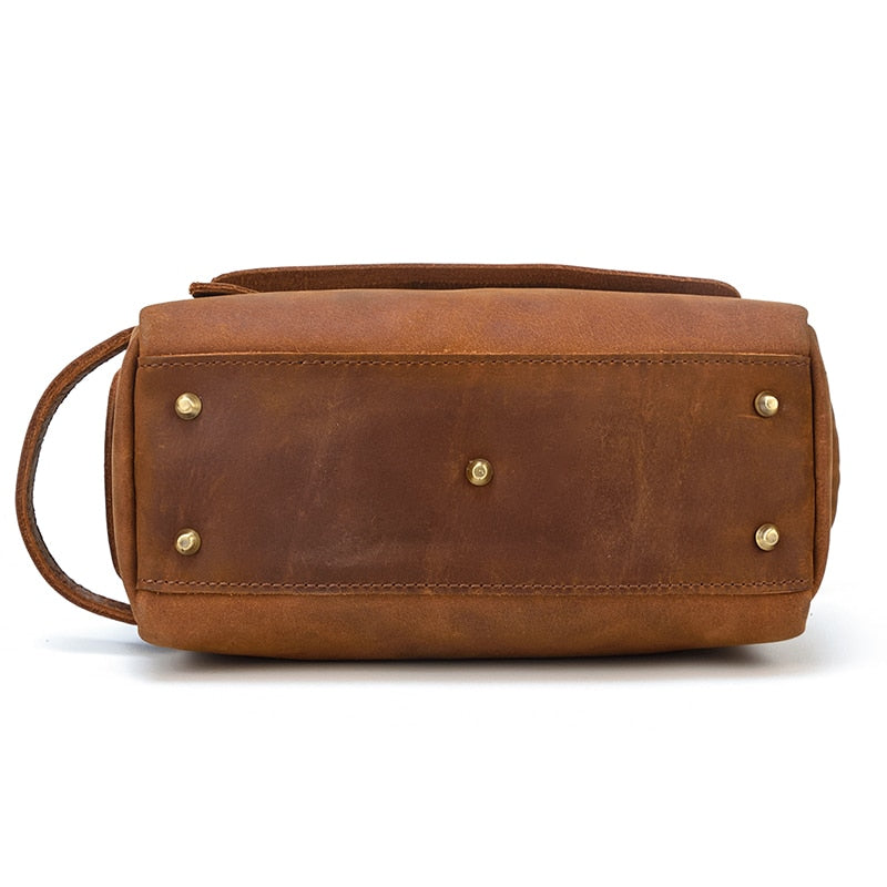 Dado Leather Dopp Kit | Handmade Leather Toiletry Bag STEEL HORSE LEATHER