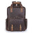 The Gaetano | Large Leather Backpack Camera Bag with Tripod Holder STEEL HORSE LEATHER