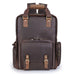 The Gaetano | Large Leather Backpack Camera Bag with Tripod Holder STEEL HORSE LEATHER