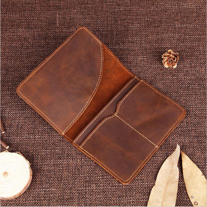 Priam Handmade Leather Passport Cover STEEL HORSE LEATHER