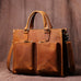The Dagmar Leather Briefcase | Vintage Leather Messenger Bag STEEL HORSE LEATHER