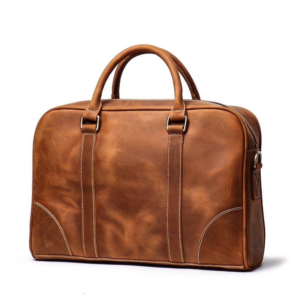 The Bjorn Leather Laptop Bag | Vintage Leather Briefcase STEEL HORSE LEATHER