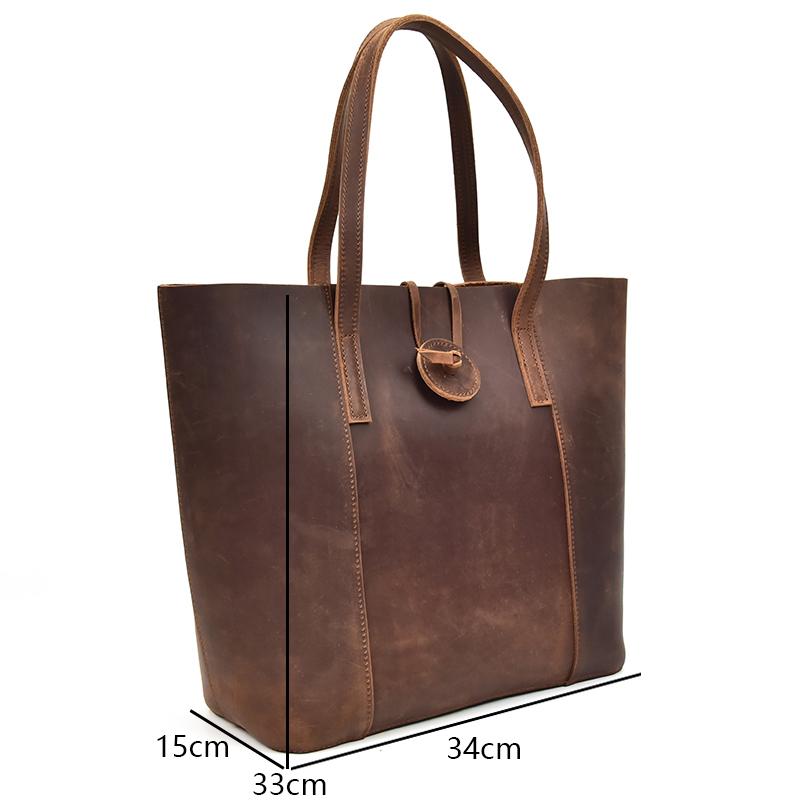 The Taavi Tote | Handcrafted Leather Tote Bag STEEL HORSE LEATHER