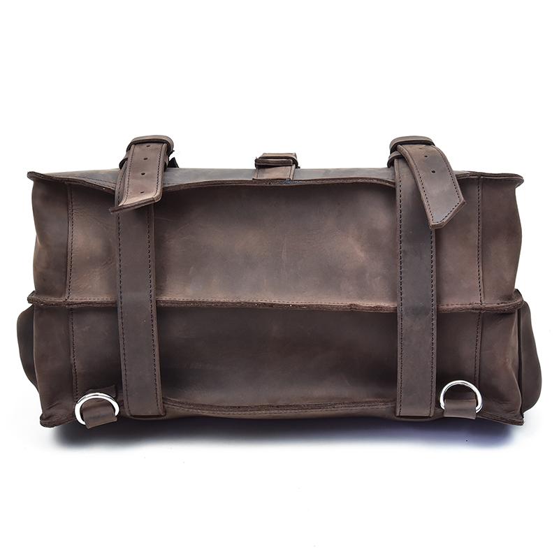 The Gustav Messenger Bag | Large Capacity Vintage Leather Messenger Bag STEEL HORSE LEATHER
