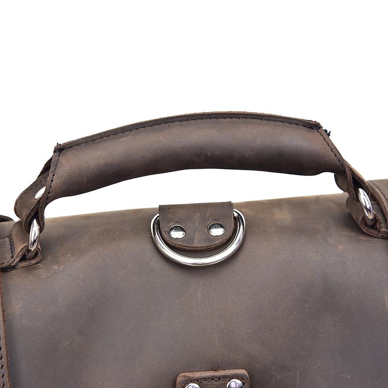 The Gustav Messenger Bag | Large Capacity Vintage Leather Messenger Bag STEEL HORSE LEATHER