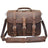 The Gustav Messenger Bag | Large Capacity Vintage Leather Messenger Bag STEEL HORSE LEATHER