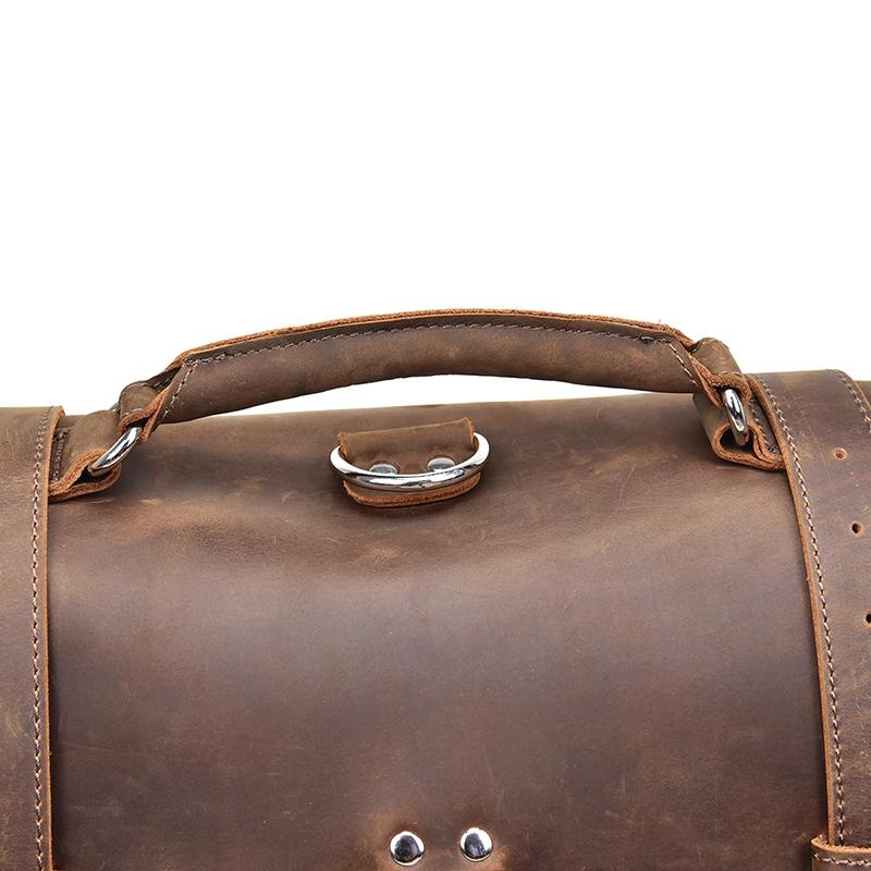 The Gustav Messenger Bag | Large Capacity Vintage Leather Messenger Bag STEEL HORSE LEATHER