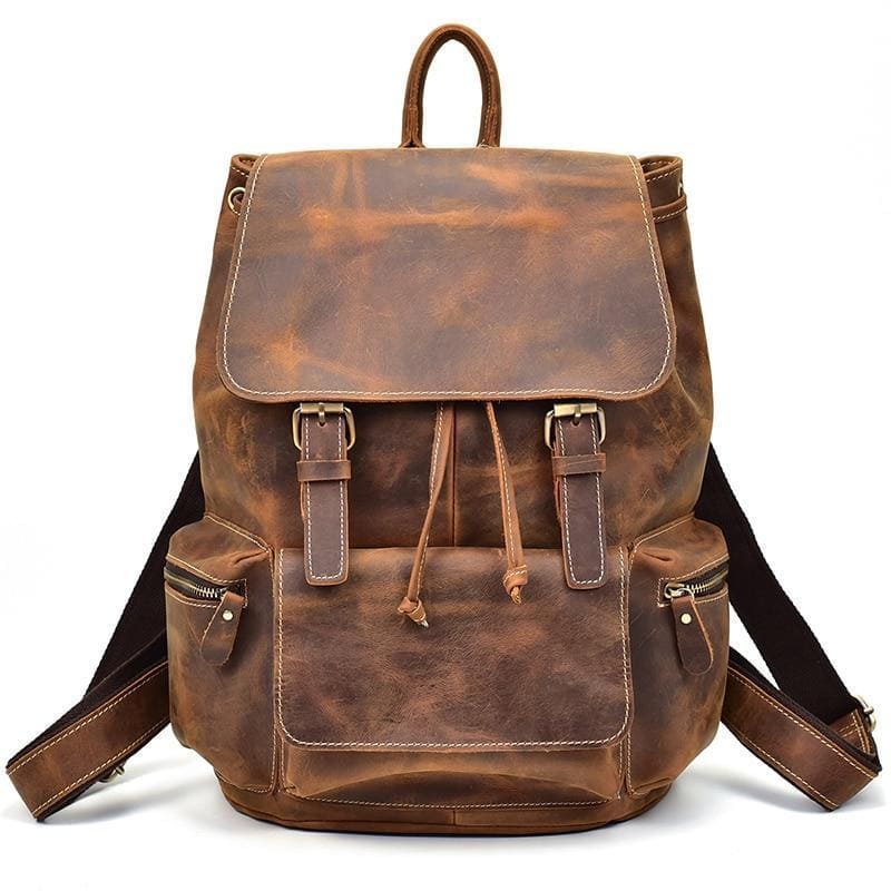The Hagen Backpack | Vintage Leather Backpack STEEL HORSE LEATHER