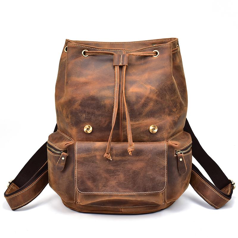 The Hagen Backpack | Vintage Leather Backpack STEEL HORSE LEATHER