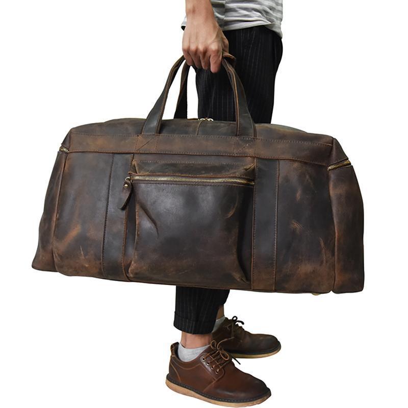 The Colden Duffle Bag | Large Capacity Leather Weekender STEEL HORSE LEATHER