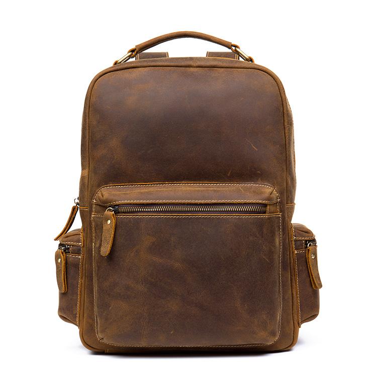 The Langley Backpack | Genuine Vintage Leather Backpack STEEL HORSE LEATHER