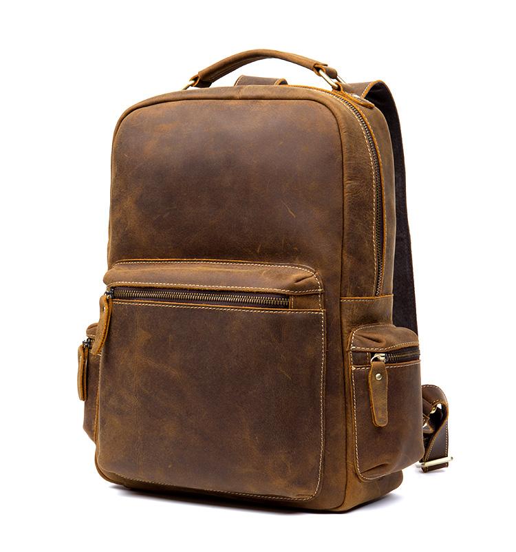 The Langley Backpack | Genuine Vintage Leather Backpack STEEL HORSE LEATHER
