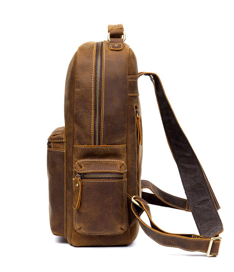 The Langley Backpack | Genuine Vintage Leather Backpack STEEL HORSE LEATHER