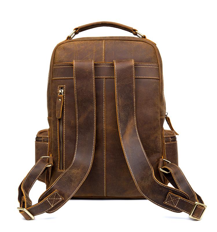The Langley Backpack | Genuine Vintage Leather Backpack STEEL HORSE LEATHER