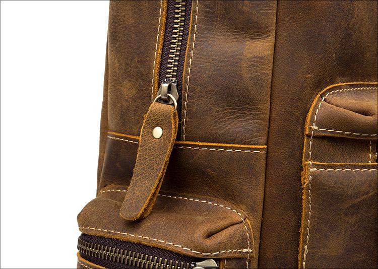 The Langley Backpack | Genuine Vintage Leather Backpack STEEL HORSE LEATHER