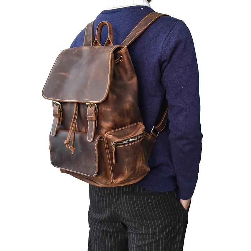 The Hagen Backpack | Vintage Leather Backpack STEEL HORSE LEATHER