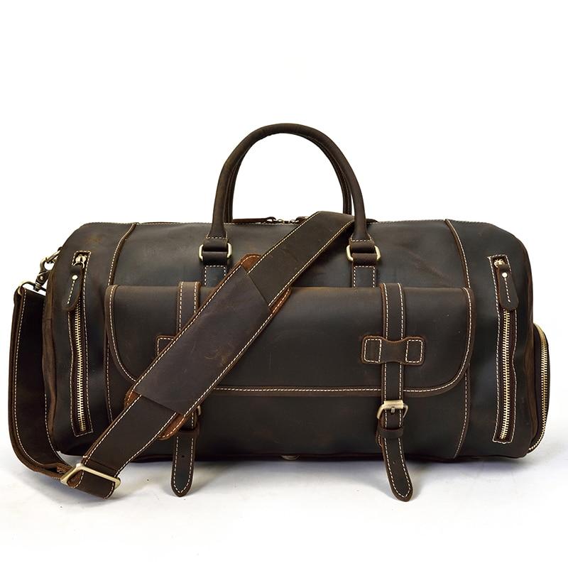 The Bard Weekender | Handmade Leather Duffle Bag STEEL HORSE LEATHER