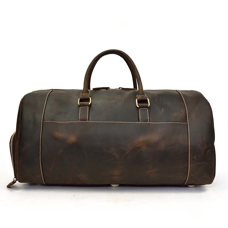 The Bard Weekender | Handmade Leather Duffle Bag STEEL HORSE LEATHER