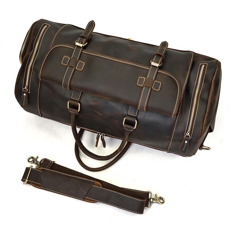 The Bard Weekender | Handmade Leather Duffle Bag STEEL HORSE LEATHER