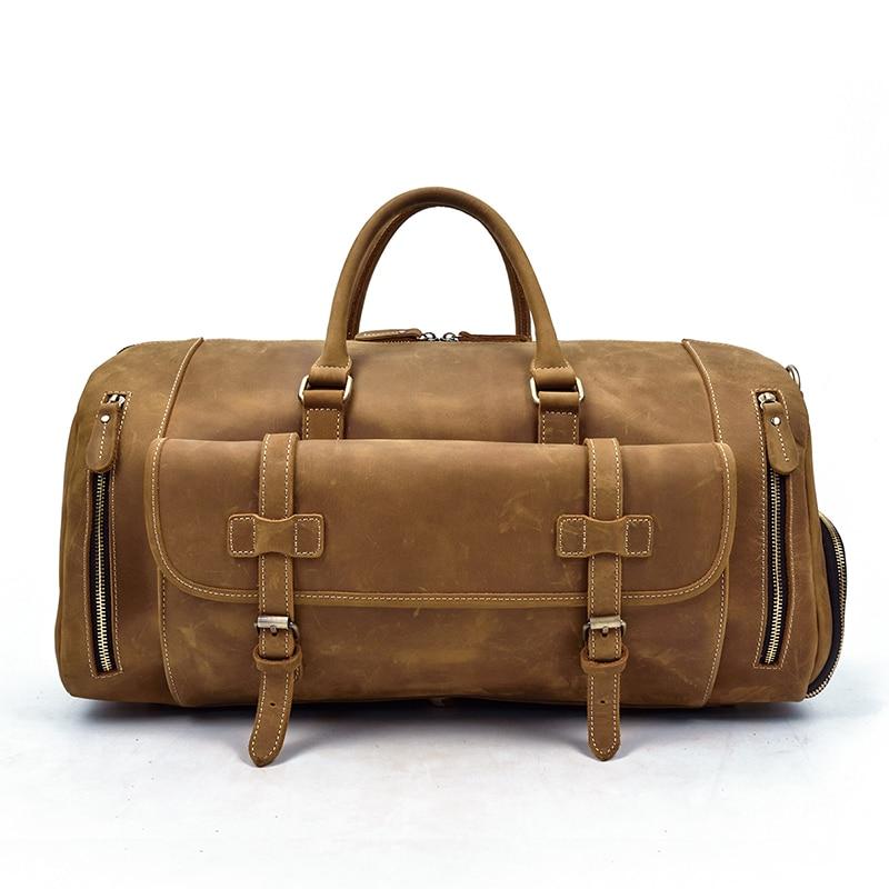 The Bard Weekender | Handmade Leather Duffle Bag STEEL HORSE LEATHER