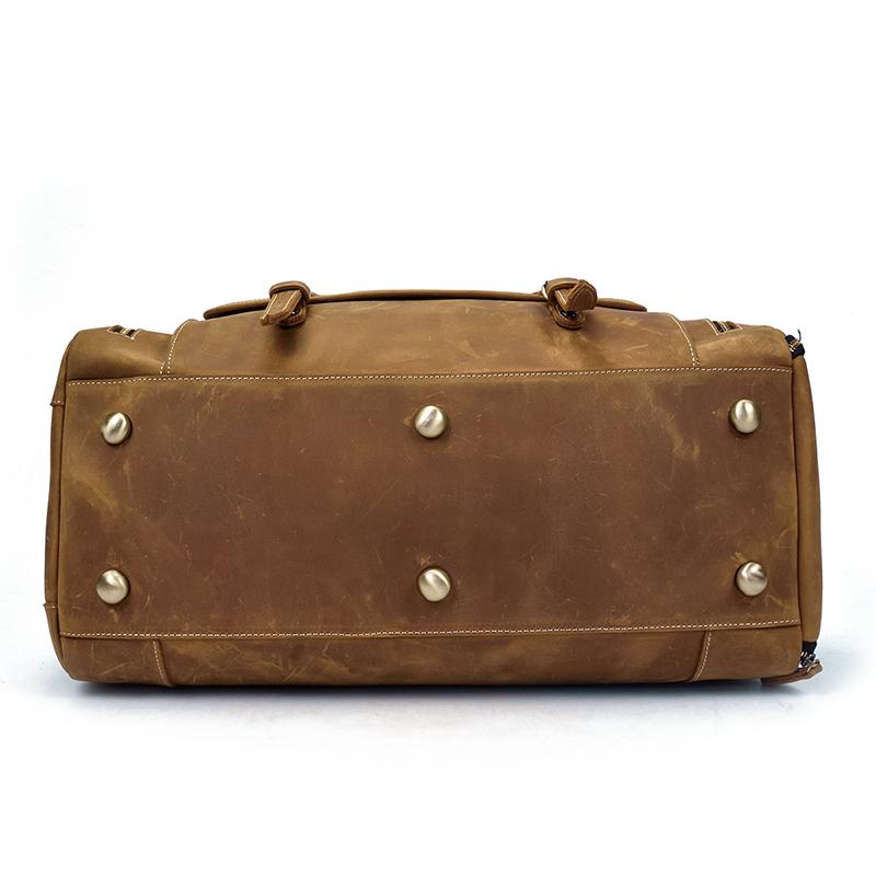 The Bard Weekender | Handmade Leather Duffle Bag STEEL HORSE LEATHER