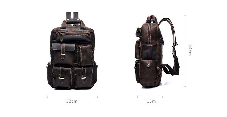 The Shelby Backpack | Handmade Genuine Leather Backpack STEEL HORSE LEATHER