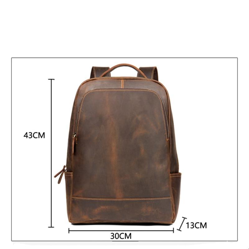 The Vernon Backpack | Genuine Vintage Leather Minimalist Backpack STEEL HORSE LEATHER