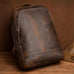 The Vernon Backpack | Genuine Vintage Leather Minimalist Backpack STEEL HORSE LEATHER