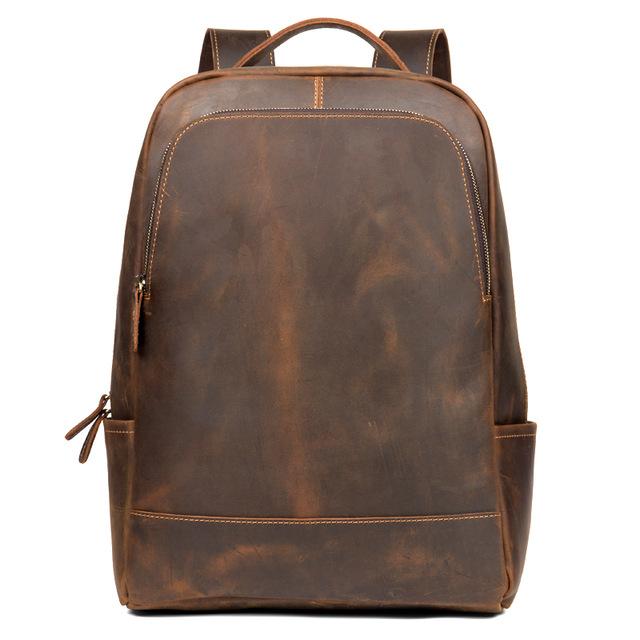 The Vernon Backpack | Genuine Vintage Leather Minimalist Backpack STEEL HORSE LEATHER