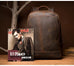 The Vernon Backpack | Genuine Vintage Leather Minimalist Backpack STEEL HORSE LEATHER