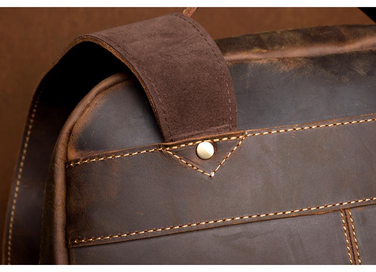 The Vernon Backpack | Genuine Vintage Leather Minimalist Backpack STEEL HORSE LEATHER